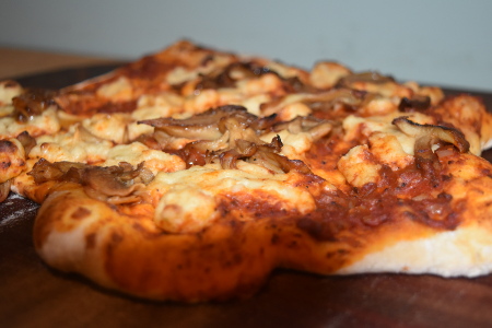 Delicious pizza funghi!