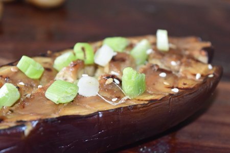 Smoked miso aubergine - truly tasty!